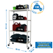 Rayonnage mobile bois-métal léger sans vis 1575x900x400 - 4 niveaux Blanc/Bois - SIMON RACK - 8435104975008