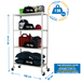 Rayonnage mobile bois-métal léger sans vis 1575x1000x400 - 4 niveaux Blanc/Bois - SIMON RACK - 8435104975015