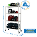Rayonnage mobile bois-métal léger sans vis 1575x800x500 - 4 niveaux Blanc/Bois - SIMON RACK - 8435104975039