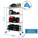 Rayonnage mobile bois-métal léger sans vis 1575x1000x500 - 4 niveaux Blanc/Bois - SIMON RACK - 8435104975053