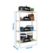 Rayonnage bois-métal léger sans vis 1500x800x500 - 4 niveaux Blanc/Bois - SIMON RACK - 8435104975152
