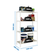 Rayonnage bois-métal léger sans vis 1500x1100x500 - 4 niveaux Blanc/Bois - SIMON RACK - 8435104975183