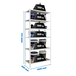 Rayonnage bois-métal léger sans vis 2500x1000x400 - 6 niveaux Blanc/Bois - SIMON RACK - 8435104975251
