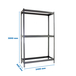 Étagère charge moyenne 500 à 600kg - 2000x2400x600 - 3 niveaux Gris - SIMON RACK - 8435104975695