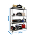 Étagère charge moyenne 500 à 600kg - 2000x1500x900 - 4 niveaux Gris/Bois - SIMON RACK - 8435104975732
