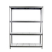 Étagère charge moyenne 500 à 600kg - 2000x2400x450 - 4 niveaux Gris - SIMON RACK - 8435104975862