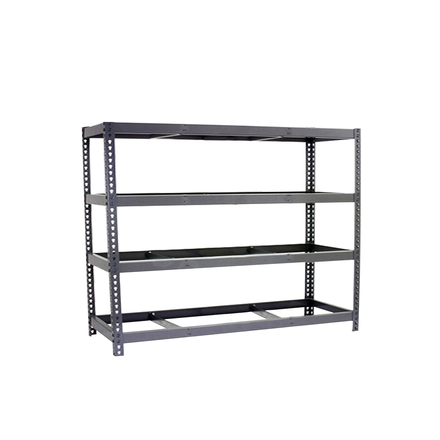Étagère charge moyenne 500 à 600kg - 2000x2400x600 - 4 niveaux Gris - SIMON RACK - 8435104975961