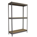 Étagère charge moyenne 500 à 600kg - 2000x2400x450 - 3 niveaux Gris/Bois - SIMON RACK - 8435104976135