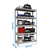 Étagère charge moyenne 500 à 600kg - 2000x1500x450 - 5 niveaux Gris/Bois - SIMON RACK - 8435104976166