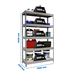 Étagère charge moyenne 500 à 600kg - 2000x1800x450 - 5 niveaux Gris/Bois - SIMON RACK - 8435104976197