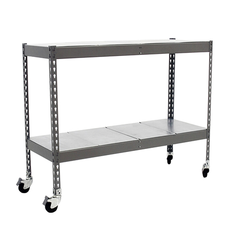 Étagère mobile charge moyenne 75kg - 975x1500x450 - 2 niveaux Gris - SIMON RACK - 8435104976500