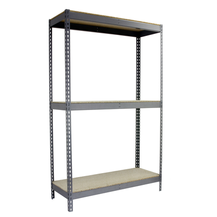 Étagère charge moyenne 500 à 600kg - 1500x1500x450 - 3 niveaux Gris/Bois - SIMON RACK - 8435104976623