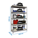 Étagère charge moyenne 500 à 600kg - 2500x1500x600 - 5 niveaux Gris/Bois - SIMON RACK - 8435104976760