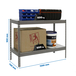 Étagère charge moyenne 500 à 600kg - 900x1500x750 - 2 niveaux Gris - SIMON RACK - 8435104976906