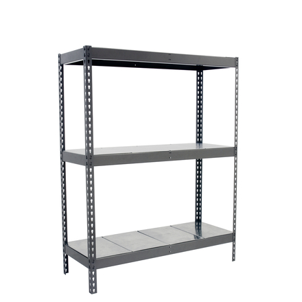 Étagère charge moyenne 500 à 600kg - 1500x1200x450 - 3 niveaux Gris - SIMON RACK - 8435104976913