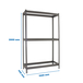 Étagère mobile charge moyenne 400kg - 2000x1500x450 - 3 niveaux Gris - SIMON RACK - 8435104977231