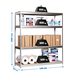 Étagère mobile charge moyenne 400kg - 2000x1200x600 - 4 niveaux Gris/Bois - SIMON RACK - 8435104977286