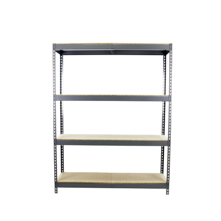 Étagère mobile charge moyenne 400kg - 2000x1800x600 - 4 niveaux Gris/Bois - SIMON RACK - 8435104977323