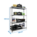 Étagère mobile charge moyenne 400kg - 2000x1200x450 - 4 niveaux Gris - SIMON RACK - 8435104977330