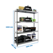Étagère mobile charge moyenne 400kg - 2000x1800x600 - 4 niveaux Gris - SIMON RACK - 8435104977385