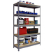 Étagère charge moyenne 300 kg 2000x1000x600 - 5 niveaux Gris/Bois - SIMON RACK - 8435104977408