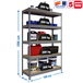 Étagère charge moyenne 300 kg 2000x1000x600 - 5 niveaux Gris/Bois - SIMON RACK - 8435104977408