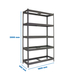 Étagère mobile charge moyenne 400kg - 2000x1800x450 - 5 niveaux Gris - SIMON RACK - 8435104977576