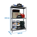 Étagère mobile charge moyenne 400kg - 2000x1200x600 - 3 niveaux Gris/Bois - SIMON RACK - 8435104977606