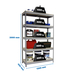 Étagère mobile charge moyenne 400kg - 2000x1200x450 - 5 niveaux Gris/Bois - SIMON RACK - 8435104977651