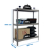 Étagère mobile charge moyenne 400kg - 2000x1200x450 - 3 niveaux Gris - SIMON RACK - 8435104977712