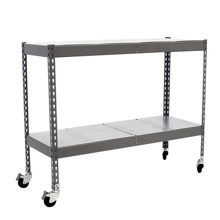 Étagère mobile charge moyenne 75kg - 975x1200x450 - 2 niveaux Gris - SIMON RACK - 8435104977897