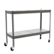 Étagère mobile charge moyenne 75kg - 975x1200x450 - 2 niveaux Gris - SIMON RACK - 8435104977897
