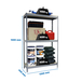Étagère mobile charge moyenne 400kg - 1500x1200x450 - 3 niveaux Gris/Bois - SIMON RACK - 8435104978016
