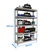 Étagère mobile charge moyenne 400kg - 3000x1200x600 - 5 niveaux Gris/Bois - SIMON RACK - 8435104978214