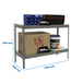 Étagère mobile charge moyenne 400kg - 900x1500x600 - 2 niveaux Gris - SIMON RACK - 8435104978283