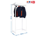 Rayonnage pour vêtements 1500x1200x500 - 1 niveau Blanc - SIMON RACK - 8435104978450