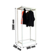 Rayonnage pour vêtements 2000x900x500 - 1 niveau Blanc - SIMON RACK - 8435104978474