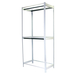 Rayonnage pour vêtements 2500x900x750 - 2 niveaux Blanc - SIMON RACK - 8435104978573