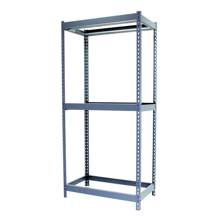 Rayonnage pour vêtements 2500x1500x750 - 2 niveaux Gris - SIMON RACK - 8435104978771