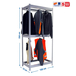 Rayonnage pour vêtements 2500x1500x750 - 2 niveaux Gris - SIMON RACK - 8435104978771