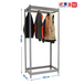 Rayonnage pour vêtements 3000x1500x600 - 1 niveau Gris - SIMON RACK - 8435104978795