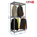 Rayonnage pour vêtements 3000x1500x750 - 2 niveaux Gris - SIMON RACK - 8435104978818