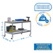 Kit établi mobile Bricolage - 917x910x610 - 2 niveaux Bois - SIMON RACK - 8435104984376