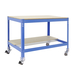 Kit établi mobile Bricolage - 917x1210x760 - 2 niveaux Bleu/Bois - SIMON RACK - 8435104984413