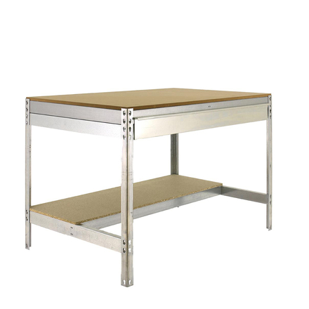 Kit établi mobile Bricolage - 917x1210x760 - 2 niveaux Bois - SIMON RACK - 8435104984499