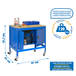 Kit établi mobile Bricolage - 917x910x610 - 1 niveau Bleu/Bois - SIMON RACK - 8435104984550