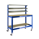 Kit établi mobile Bricolage - 1520x1210x610 - 5 niveaux Bleu/Bois - SIMON RACK - 8435104984635