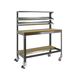 Kit établi mobile Bricolage - 1520x1510x760 - 5 niveaux Gris/Bois - SIMON RACK - 8435104984642
