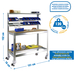 Kit établi mobile Bricolage - 1520x1510x760 - 5 niveaux Bois - SIMON RACK - 8435104984659