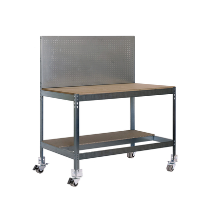 Kit établi mobile Bricolage - 1520x1210x610 - 2 niveaux Bois - SIMON RACK - 8435104984895